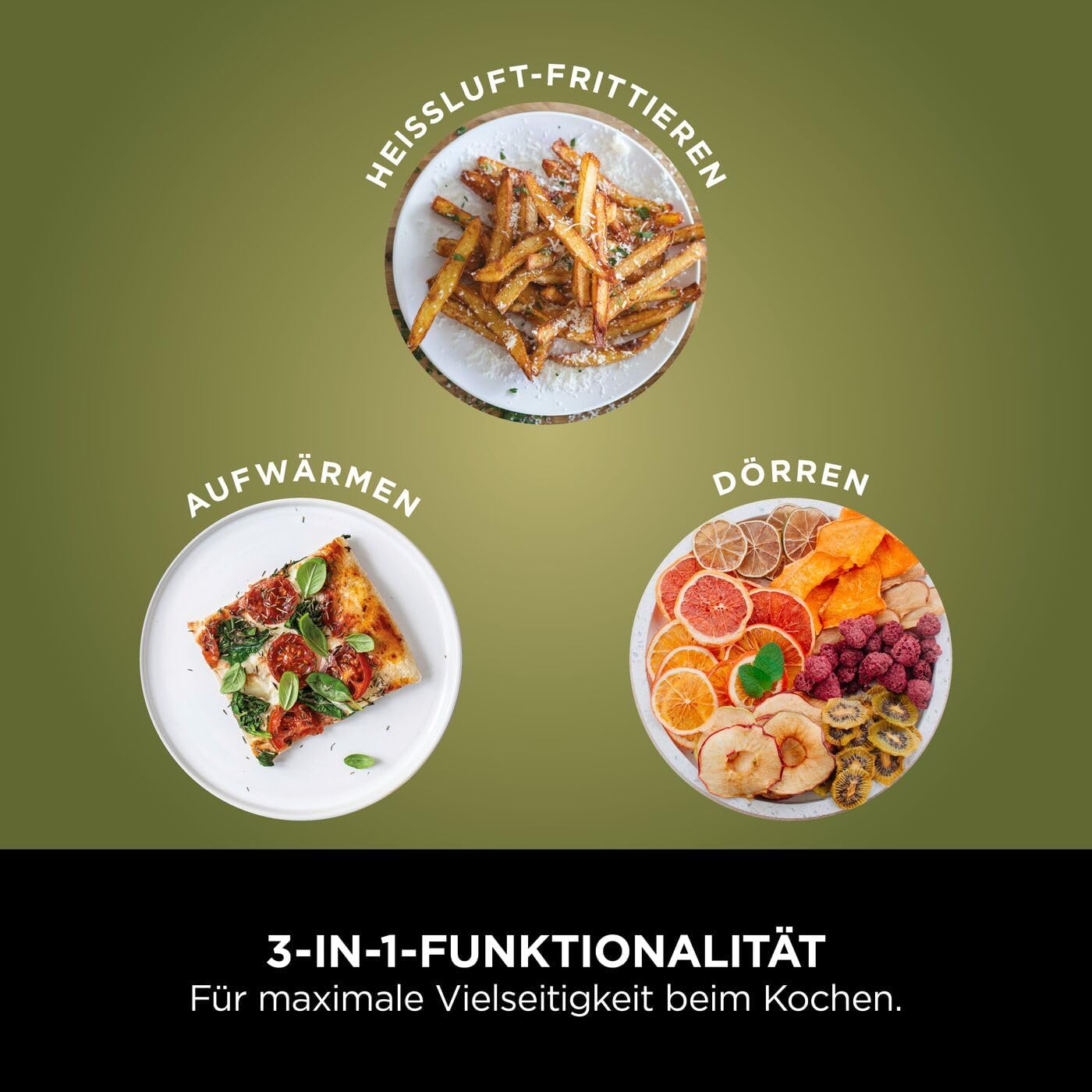 Thumbnail 2 de Ninja Air-Fryer AF110EU (4,7 l) – 3in1 Heißluftfritteuse mit AirCrisp, bis 210 °C