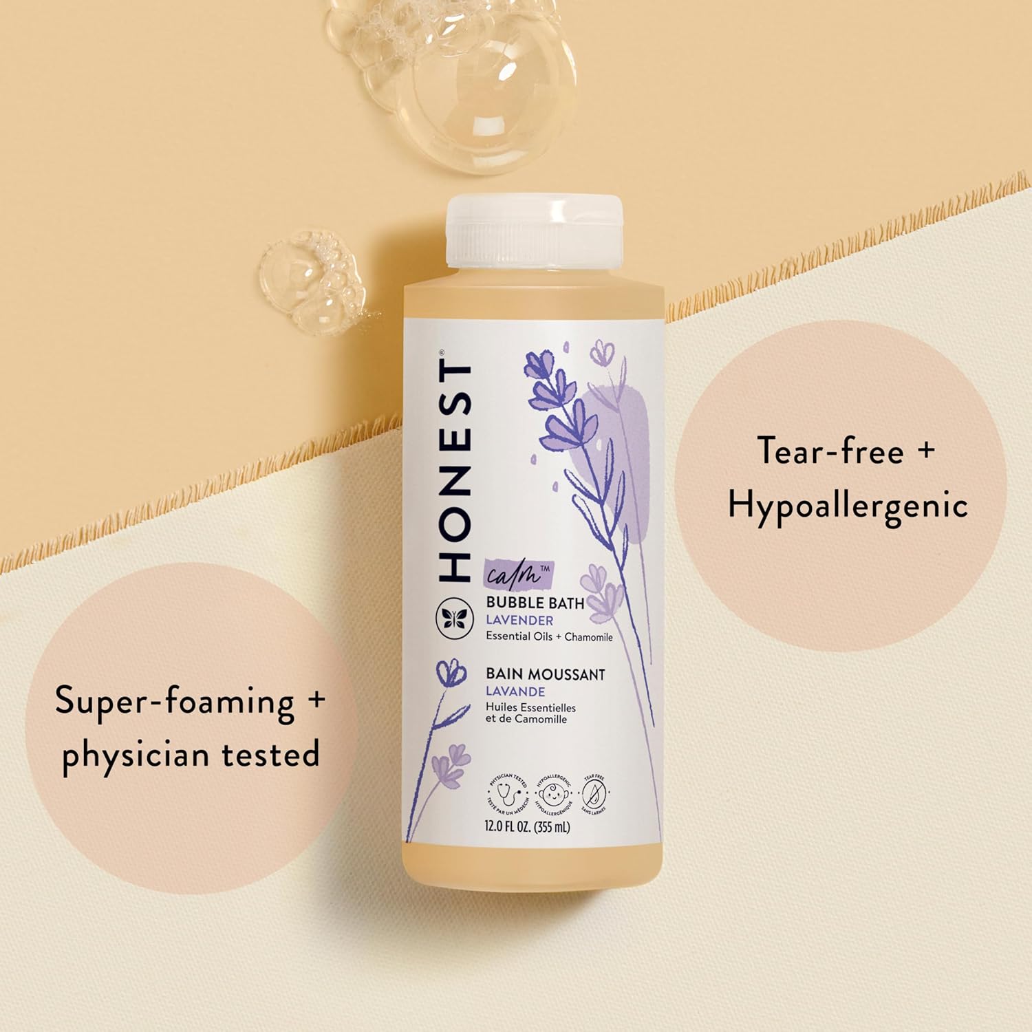 Thumbnail 1 de The Honest Company Foaming Bubble Bath 12 fl oz