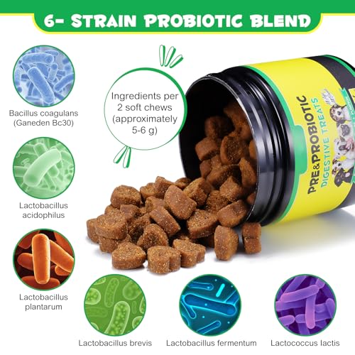Detalle de Probióticos para Perros con Enzimas Digestivas (Pato, 120 Chews)