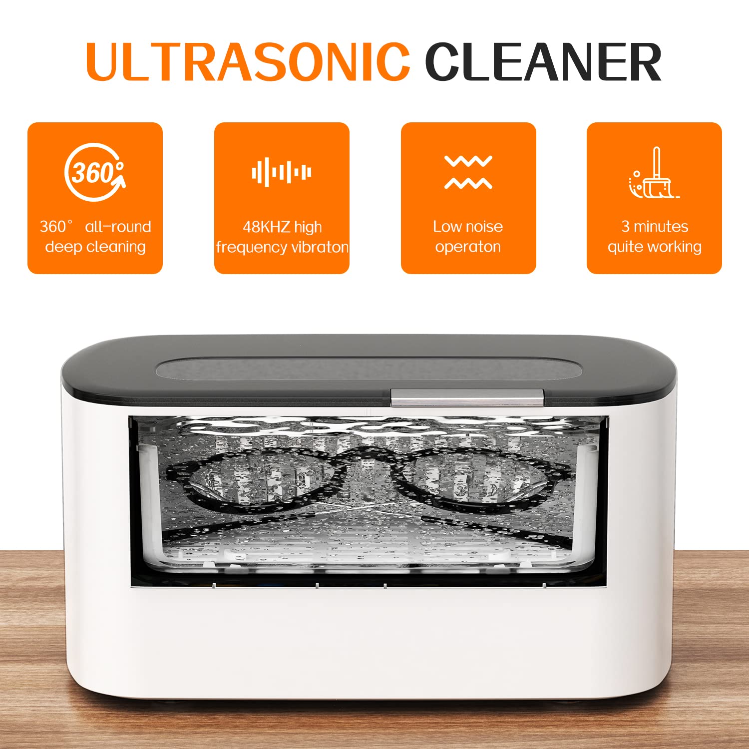 Thumbnail 3 de KECOOLKE Ultrasonic Cleaner 600ml – for Jewellery, Glasses and More
