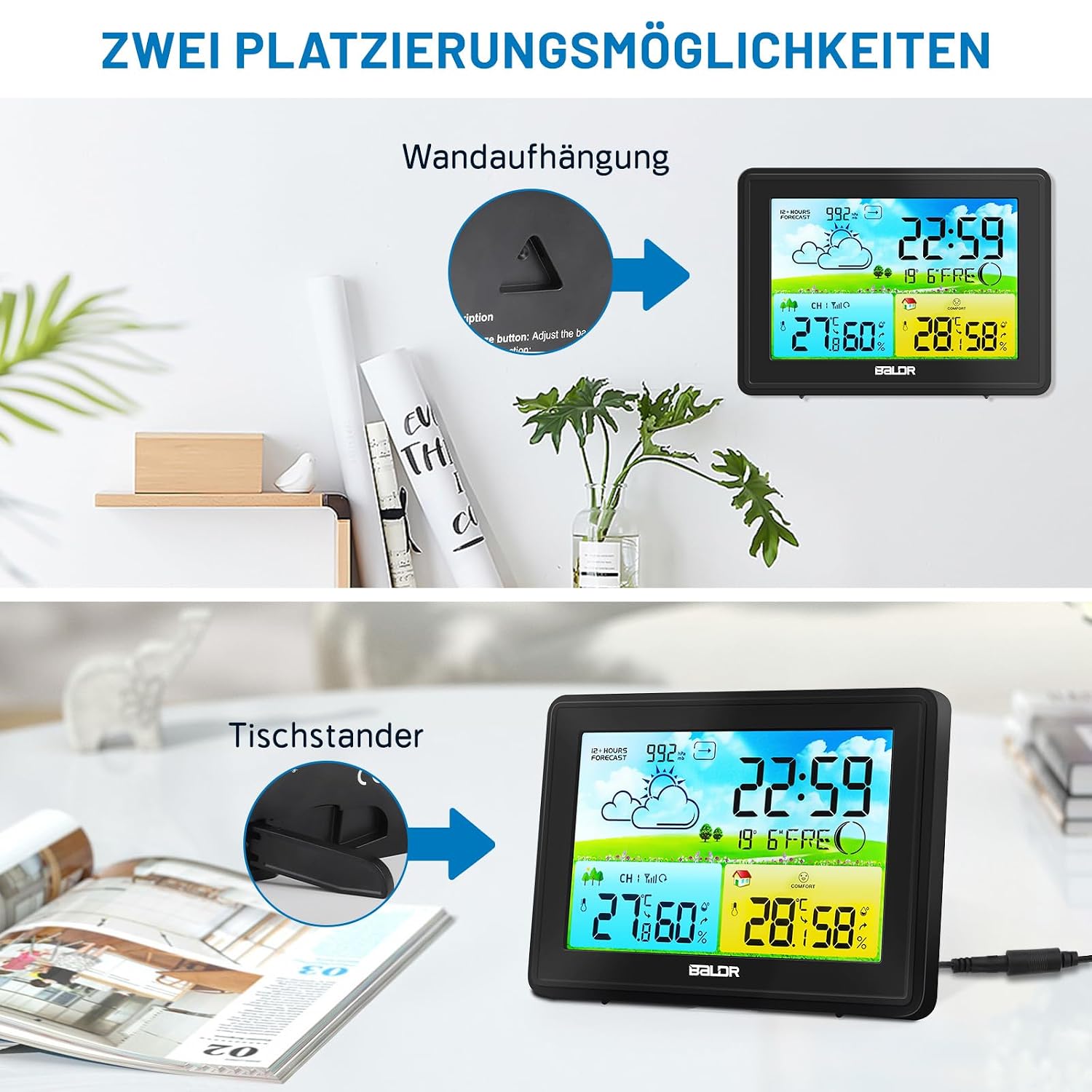 Thumbnail 6 de Wetterstation Funk mit Außensensor 100 m