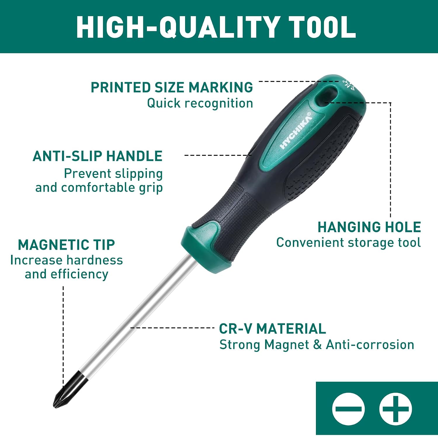 Detalle 2 de HYCHIKA Screwdriver Set 30-piece magnetic kit 🛠