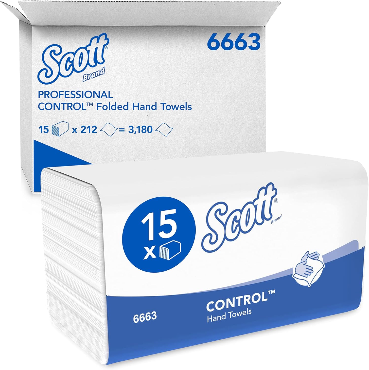 Scott Control V-Fold 1‑Ply Paper Towels 3,180 Sheets 🧻