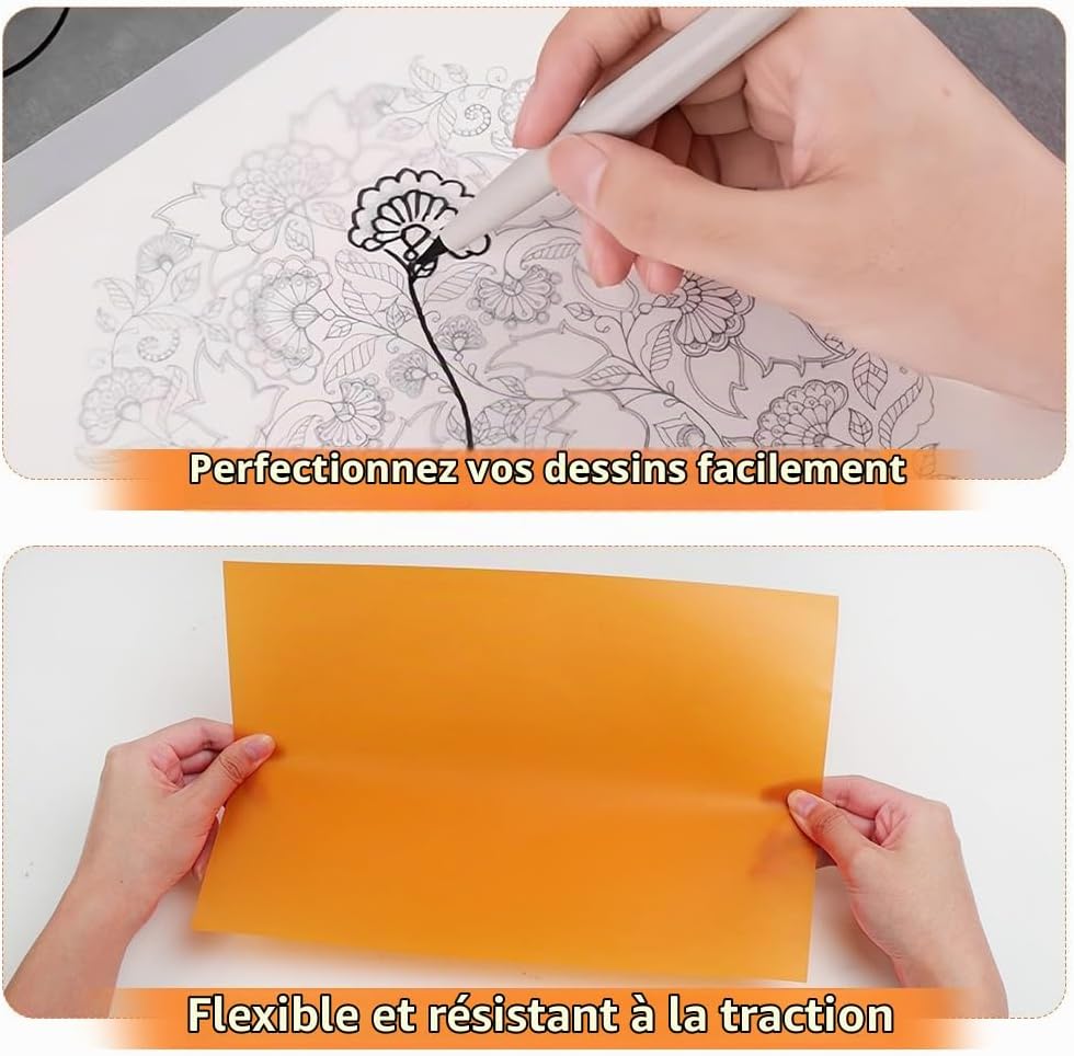 Thumbnail 4 de OSDUE gekleurd transparant perkamentpapier A4, 40 vellen, 110 g/m²