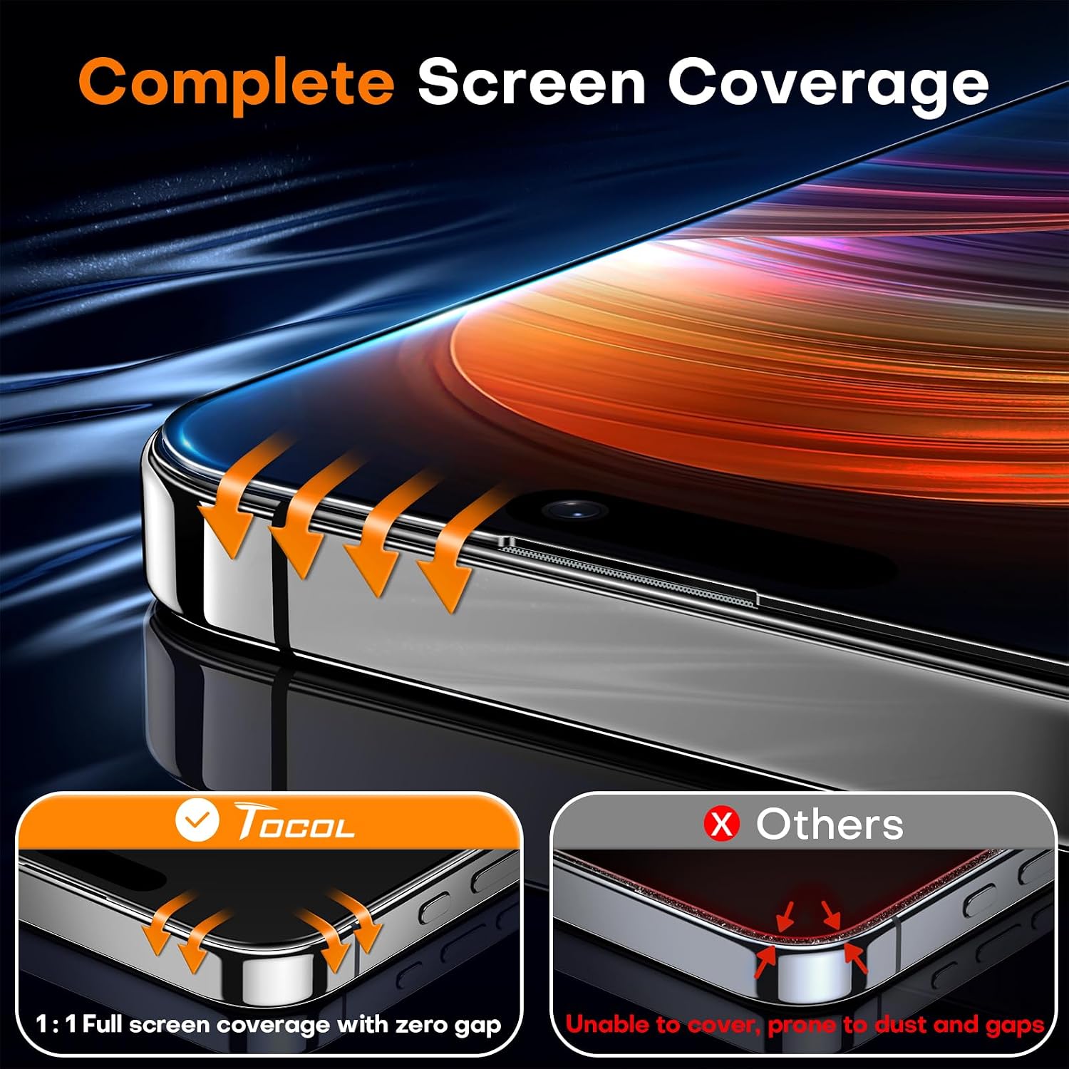 Thumbnail 4 de TOCOL for iPhone 15 6.1 inch screen protector