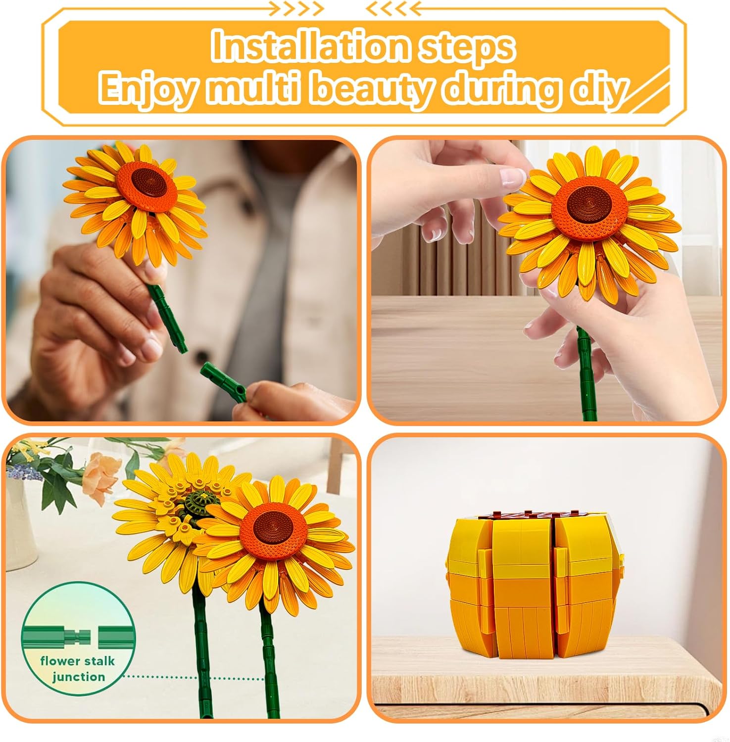 Thumbnail 6 de Set di costruzione girasoli 1.009 pezzi per adulti