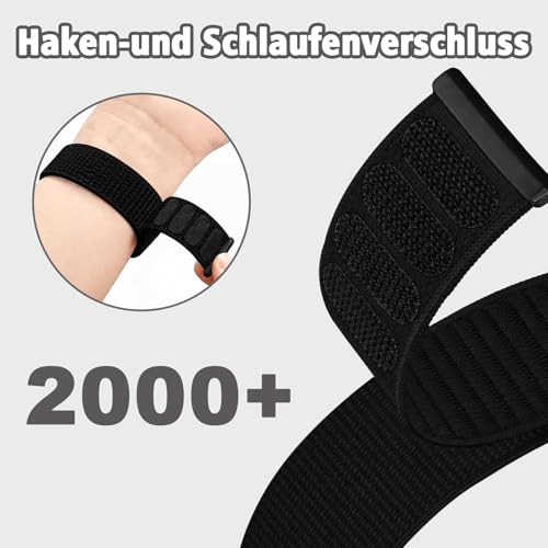 Detalle de Gugobit 26mm Nylonarmband für Garmin Fenix 8 (51mm) und verwandte Modelle