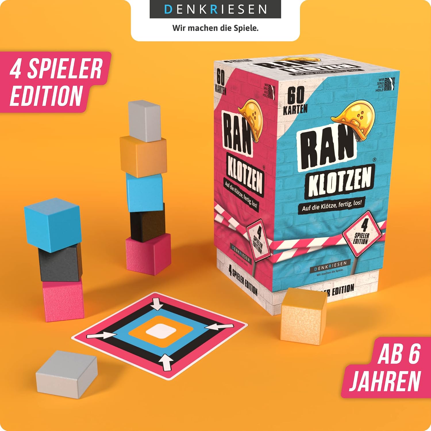 Thumbnail 1 de DENKRIESEN Ranklotzen Familienspiel mit 80 Karten