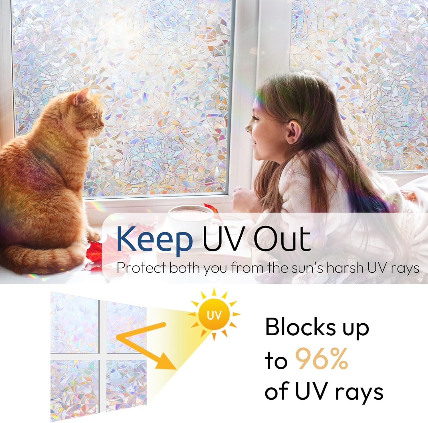 Thumbnail 3 de rabbitgoo Window Privacy Film 17.5 x 78.7 in 🌈