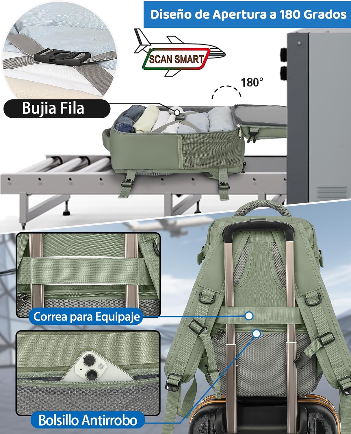 Thumbnail 2 de KLOSTAIN Mochila Viaje Cabina 30L