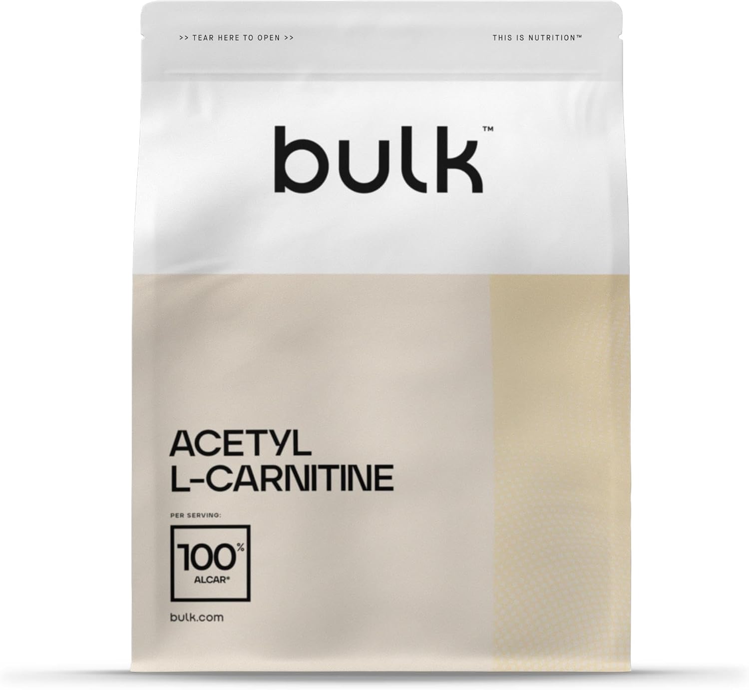 Detalle de Bulk Acetil-L-carnitina 500 g — 666 porzioni: purezza al 100% per supportare la funzione cerebrale e l’energia quotidiana