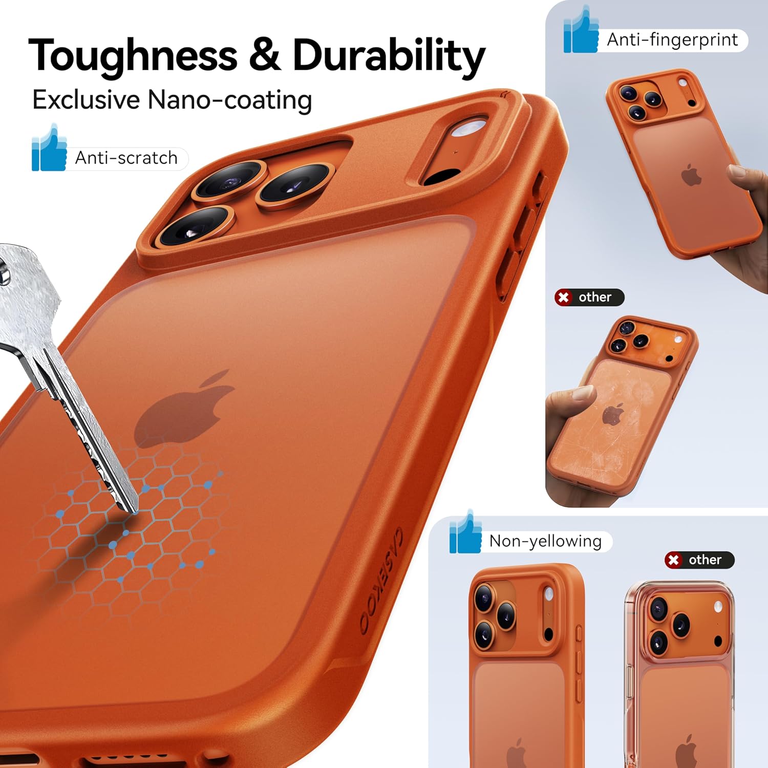 Detalle 2 de CASEKOO Armor for iPhone 17 Pro Max 16ft protection