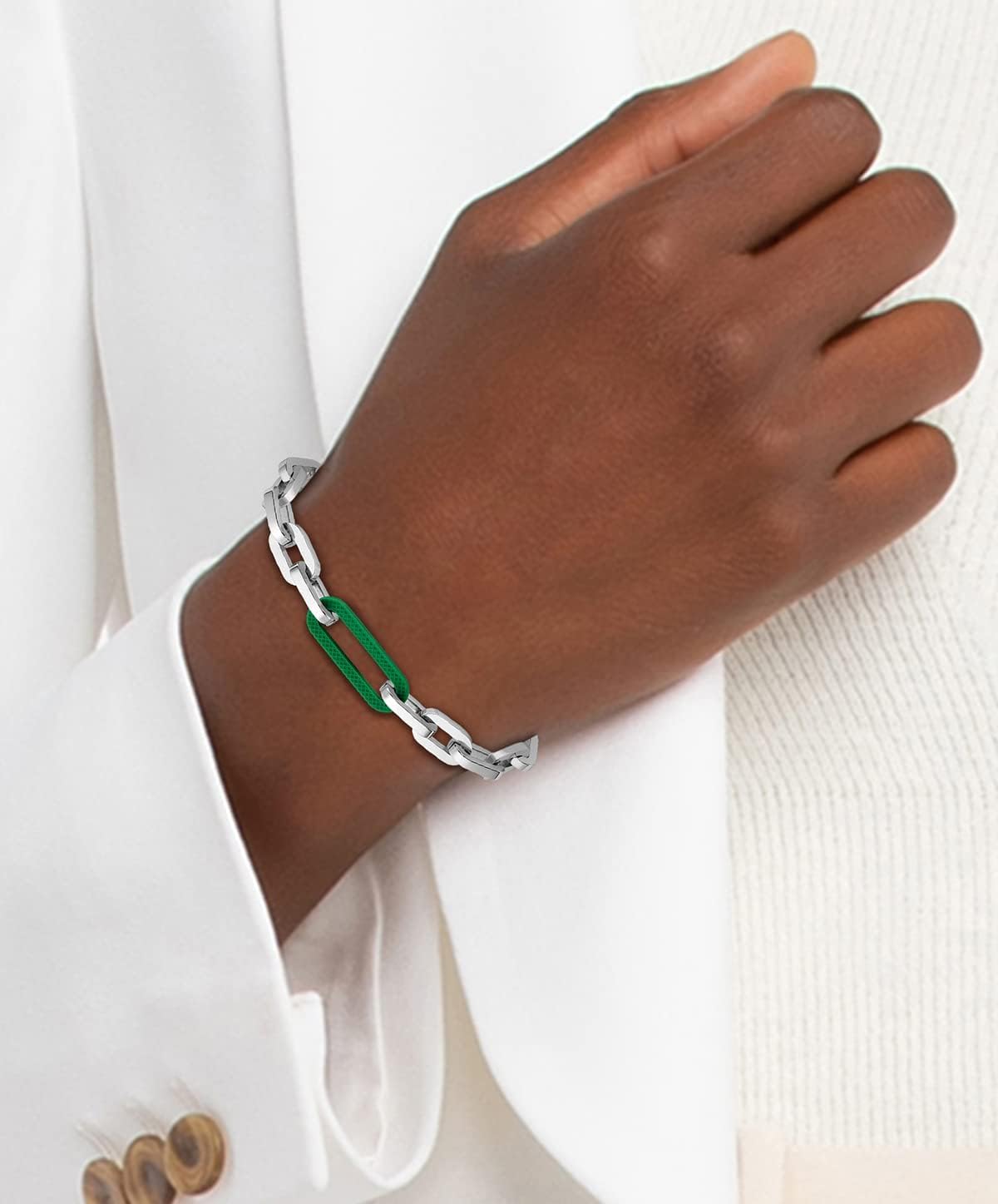 Thumbnail 2 de Lacoste Bracelet en chaîne trombone pour homme 2040103 (acier inoxydable) de la collection ENSEMBLE