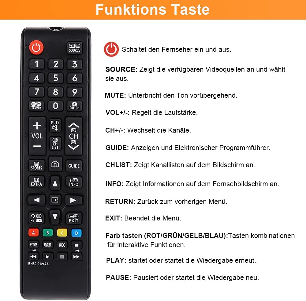 Detalle de Gvirtue BN59-01247A Fernbedienung