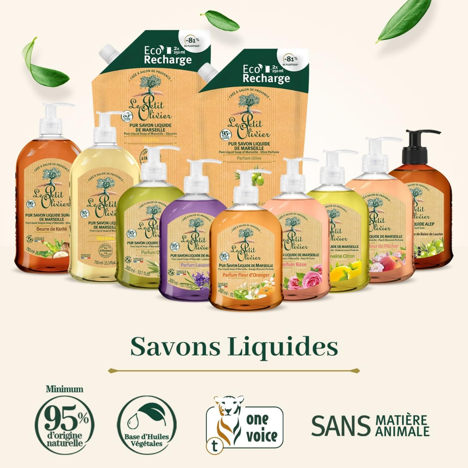 Thumbnail 4 de LE PETIT OLIVIER Lot de 12 – Savon Liquide de Marseille Fleur d'Oranger, 300 ml