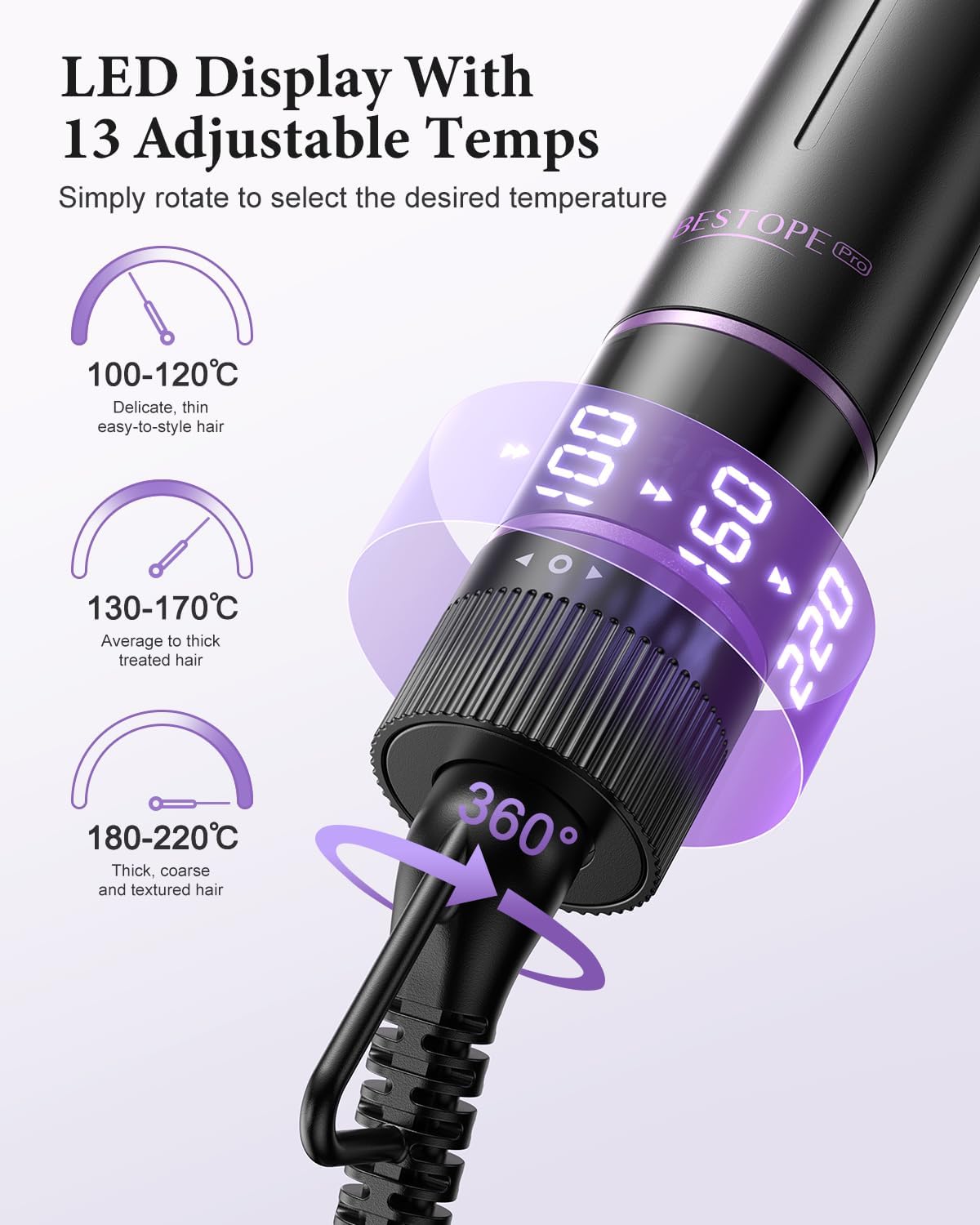 Thumbnail 2 de BESTOPE PRO Curling Iron 5 en 1 13 temperaturas