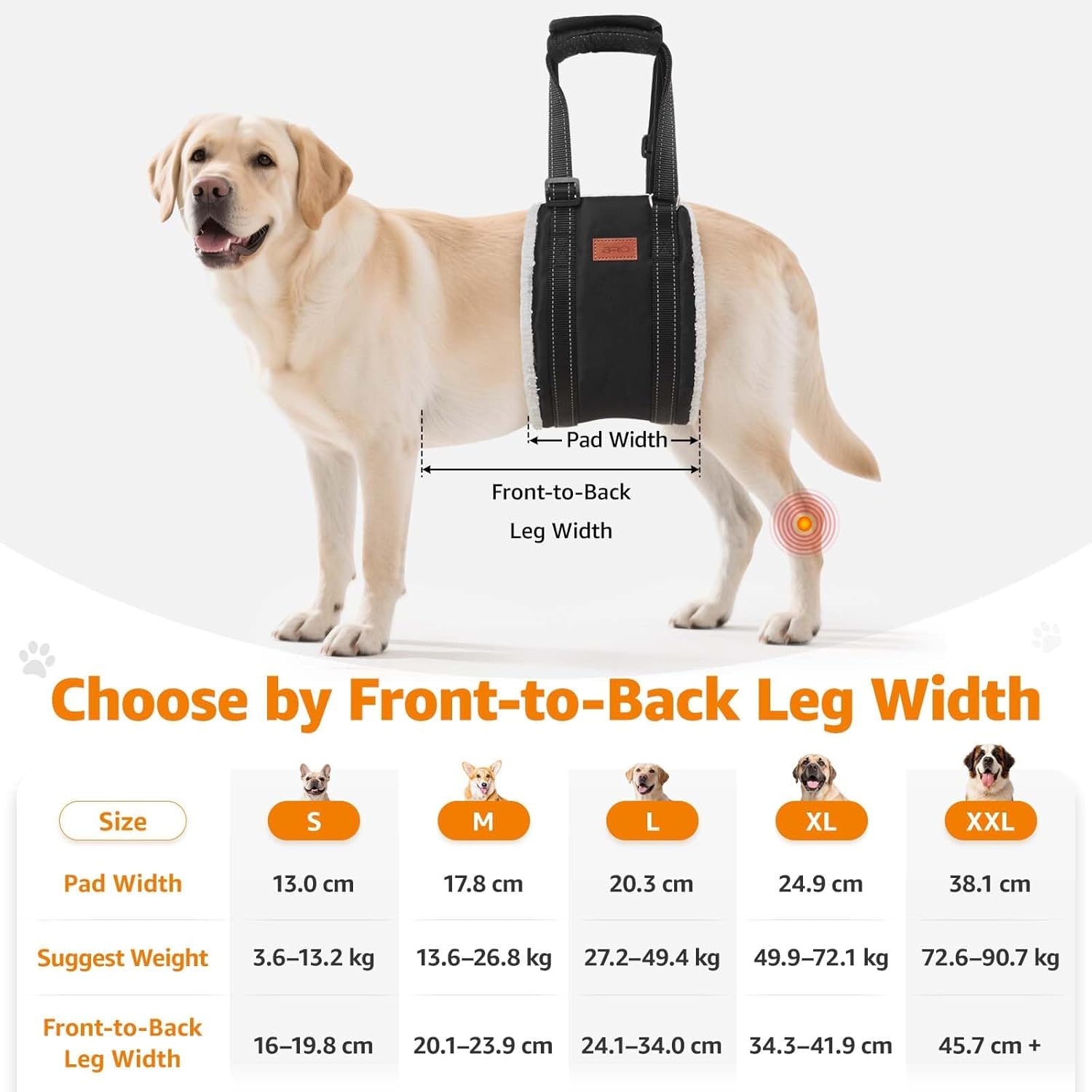 Thumbnail 5 de Large Dog Mobility Aids Support Sling for Hind Legs