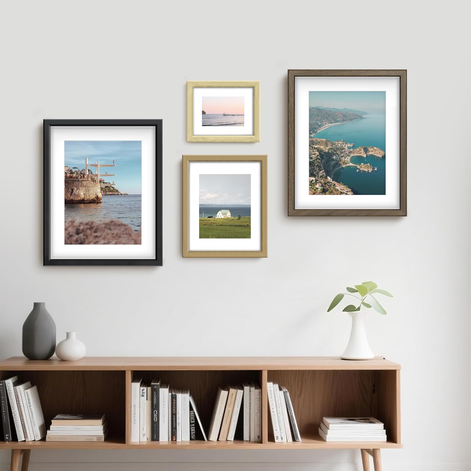 Thumbnail 6 de FrameWorks 2-Pack 18 x 24-Inch Natural Oak Shadow Box Frames with Removable Mats