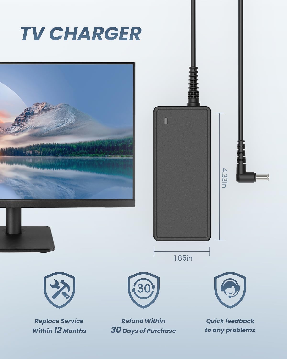 Thumbnail 6 de 14V AC/DC Adapter Power Cord for Samsung Monitors (UK Plug)