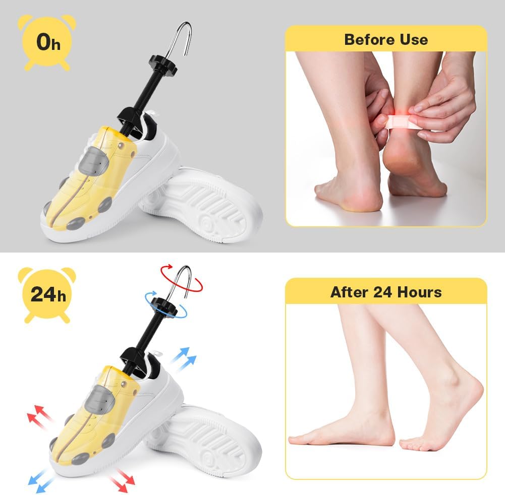 Detalle 2 de Alaoo Shoe Stretcher: 1 Pair Shoe Tree for Men and Women with Bunion Attachments