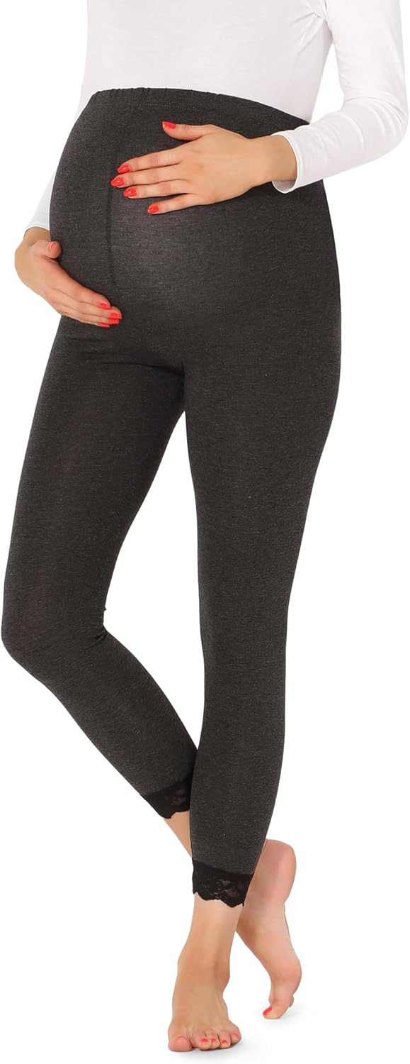 Thumbnail 6 de Be Mammy Leggings Premaman 7/8 BE20-262: comfort e supporto per la gravidanza