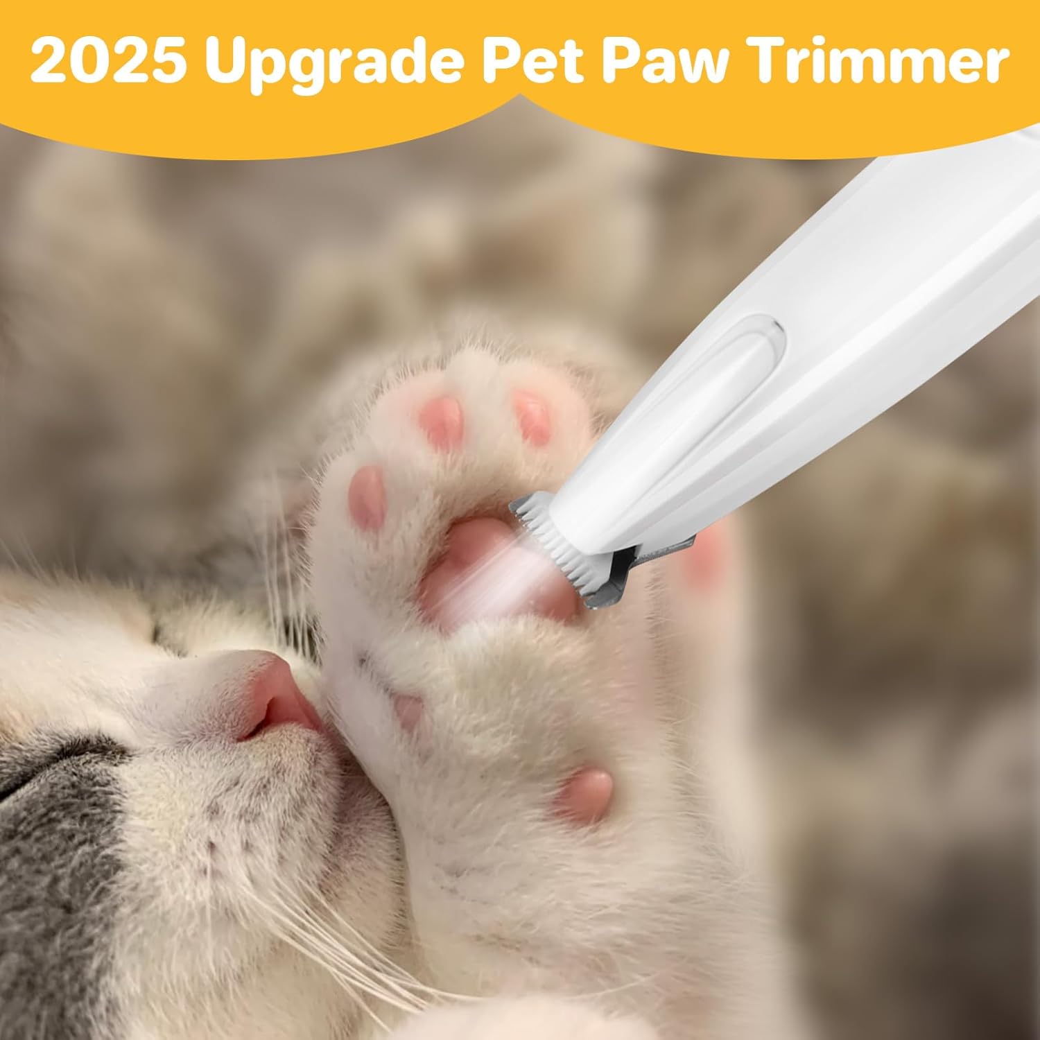 Thumbnail 3 de ETACCU Dog Paw Trimmer with LED Light — Ultra-Quiet, Rechargeable Paw Hair Clipper for Cats and Small Areas