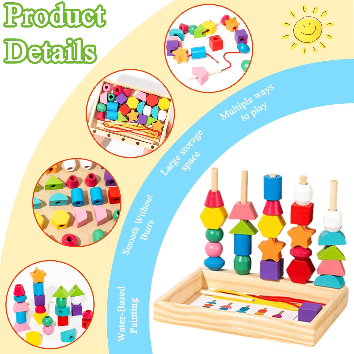 Detalle de MonteSpi Jouets Montessori 3 en 1