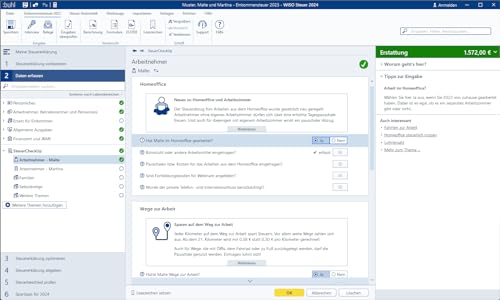 Detalle 2 de WISO Steuer 2024 (für Steuerjahr 2023) – Aktivierungscode per Email | Buhl Data Service