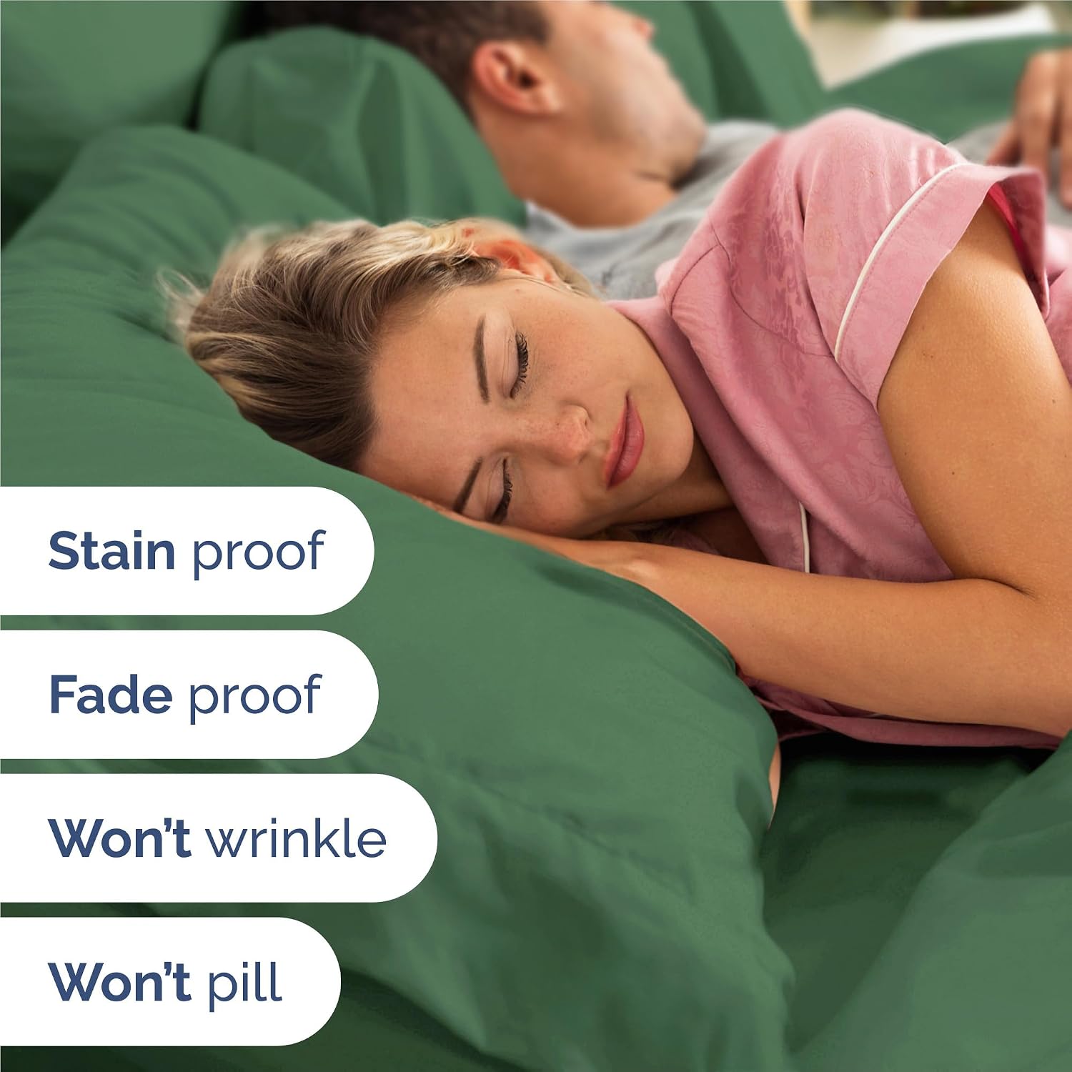 Detalle de EmeraldQueen 6 Piece Sheet Set: Comfy, Breathable, and Cooling Hotel-Luxury Bedding
