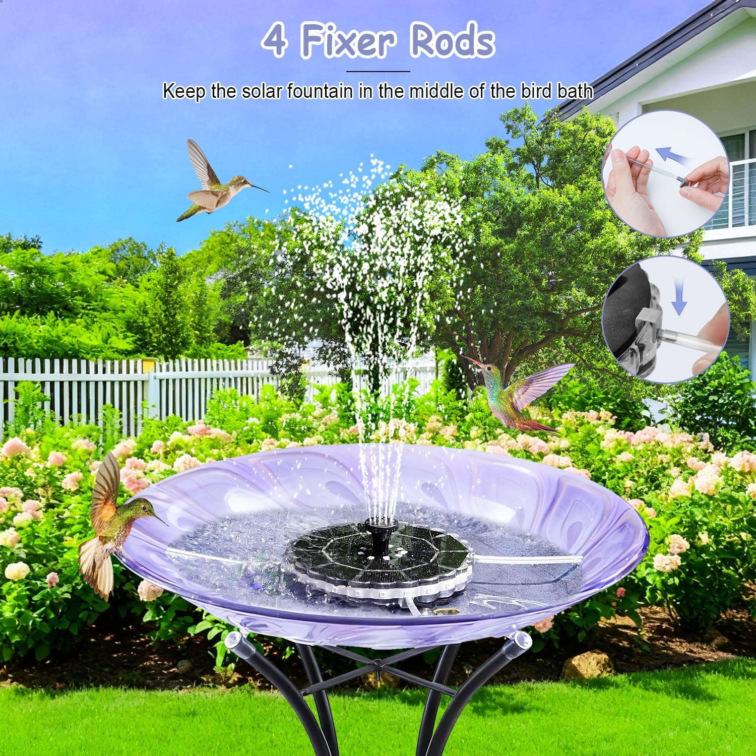 Thumbnail 4 de Yzert Solar Bird Bath Fountain 3.5W
