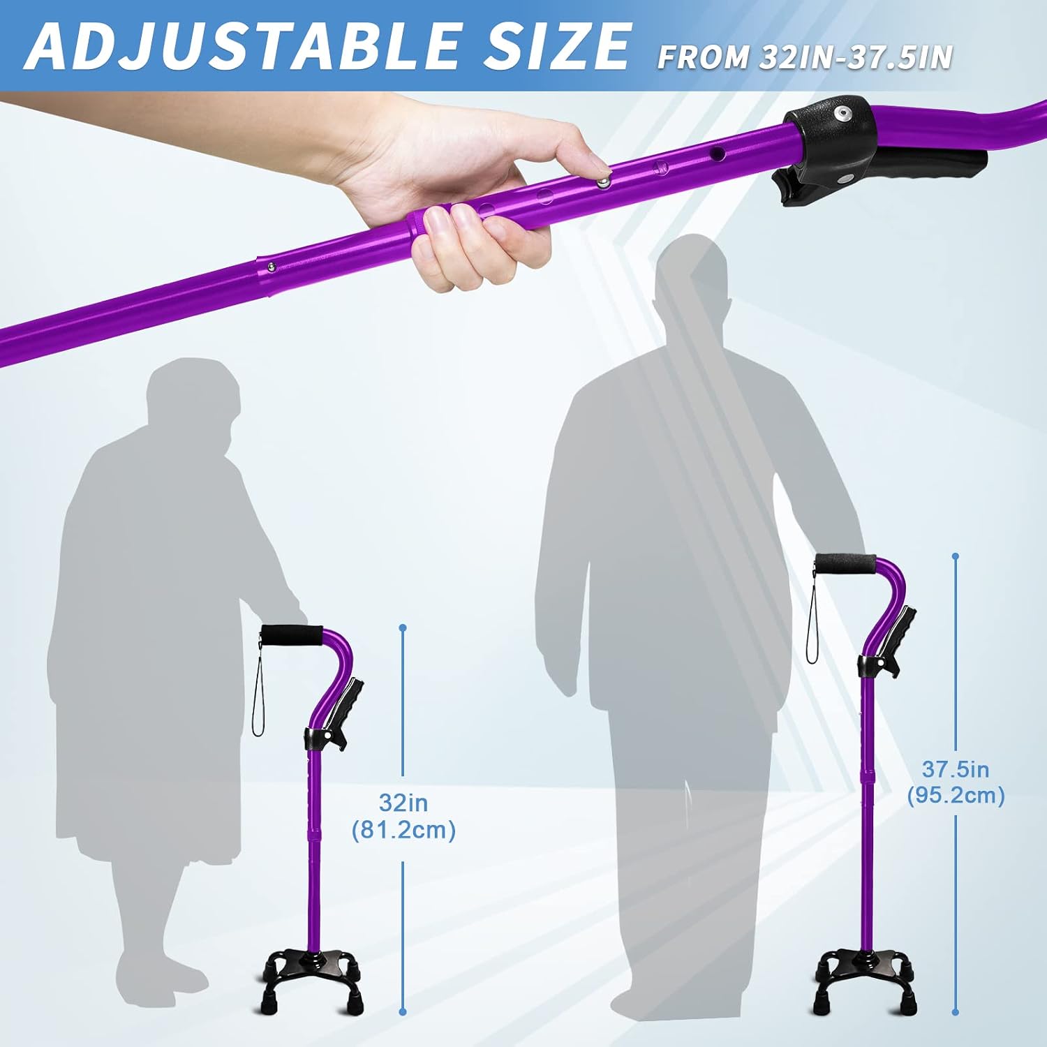 Detalle de KingPavonini Walking Cane with Aluminum Alloy