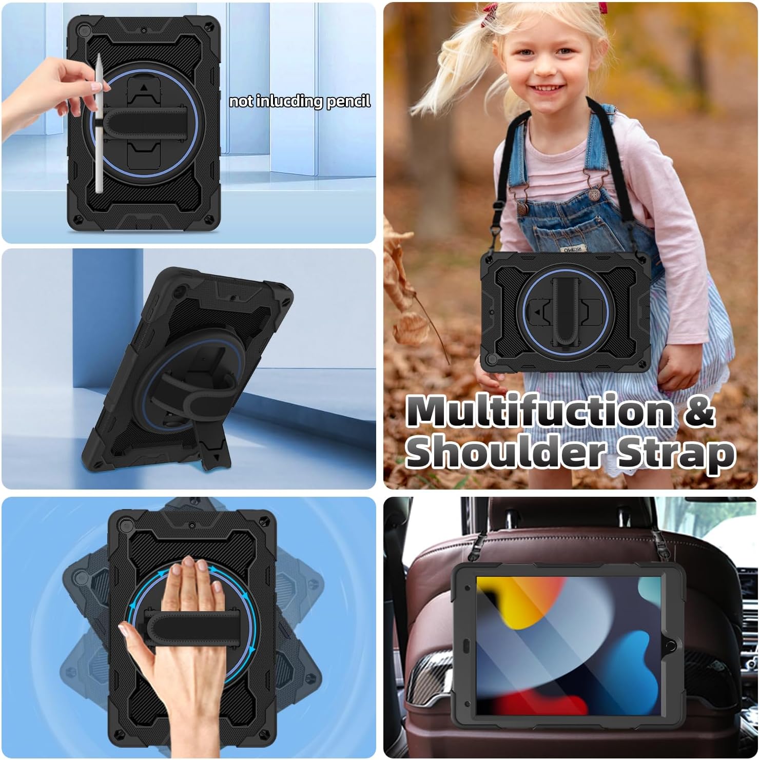 Thumbnail 4 de ROSROME iPad 10.2 Case 360° Kickstand