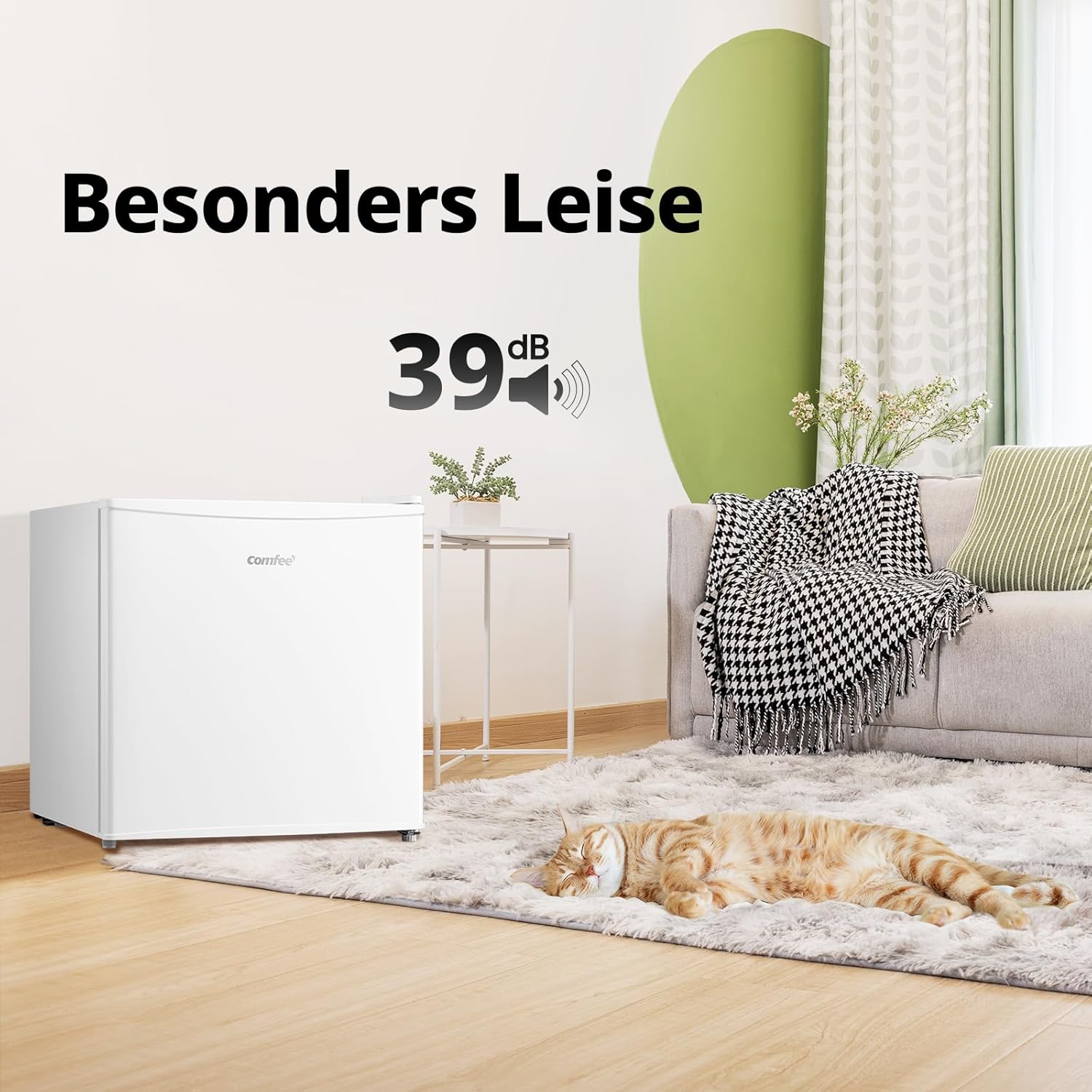 Detalle de COMFEE RCU40WH3EU(E) 31L Mini-Gefrierschrank mit Inverter-Kompressor – kompakt, leise und energiesparend