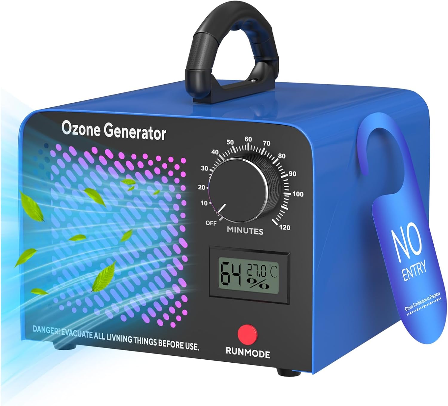 Detalle de Ozongenerator 65.000 mg/h – Industrieller Ozonisator für Räume bis 300 m²