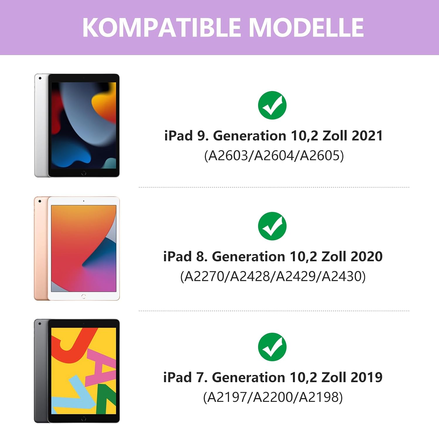 Thumbnail 1 de iPad Tastaturhülle mit Bluetooth 7 Farben