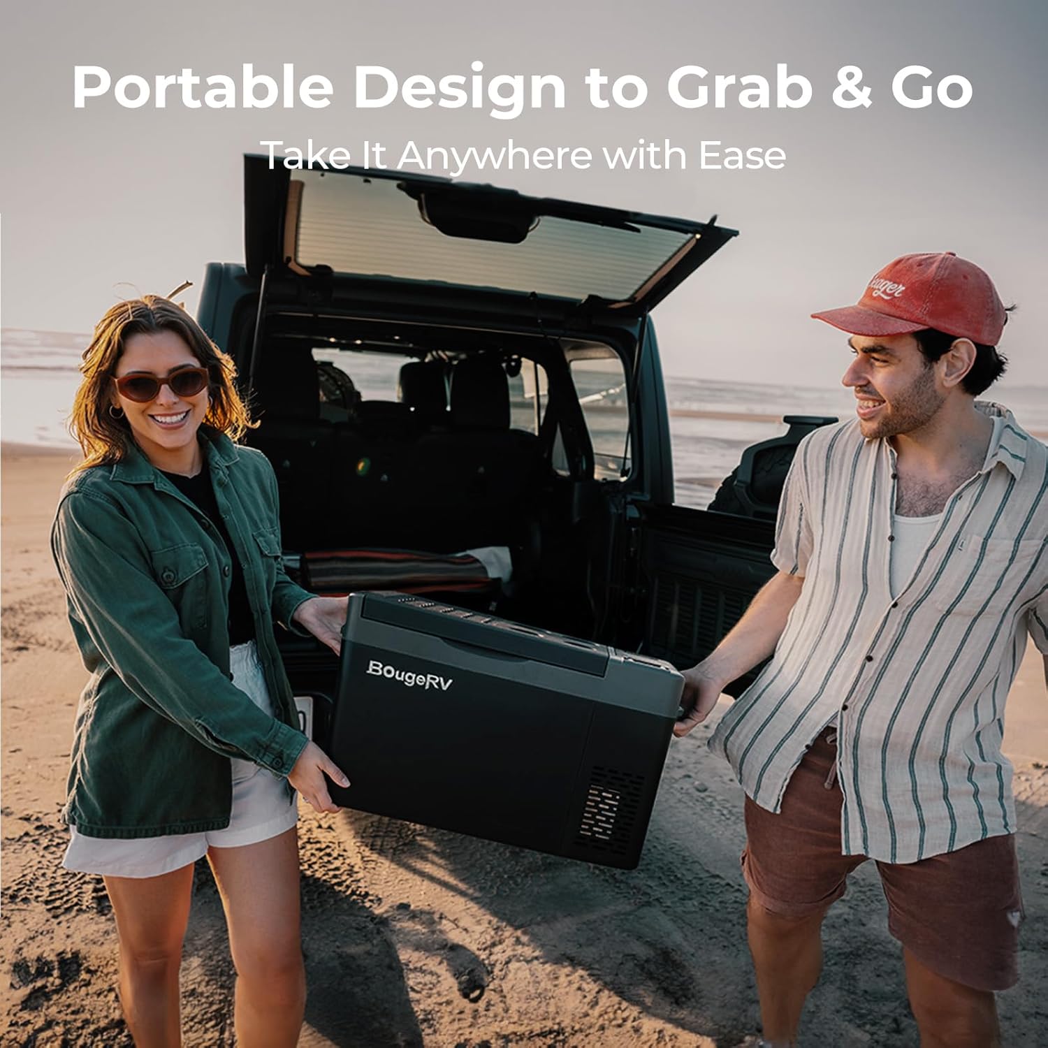 Detalle 2 de BougeRV CRPRO Frigo Portatile da 20 L: raffreddamento fino a -20 °C, ideale per auto e camper