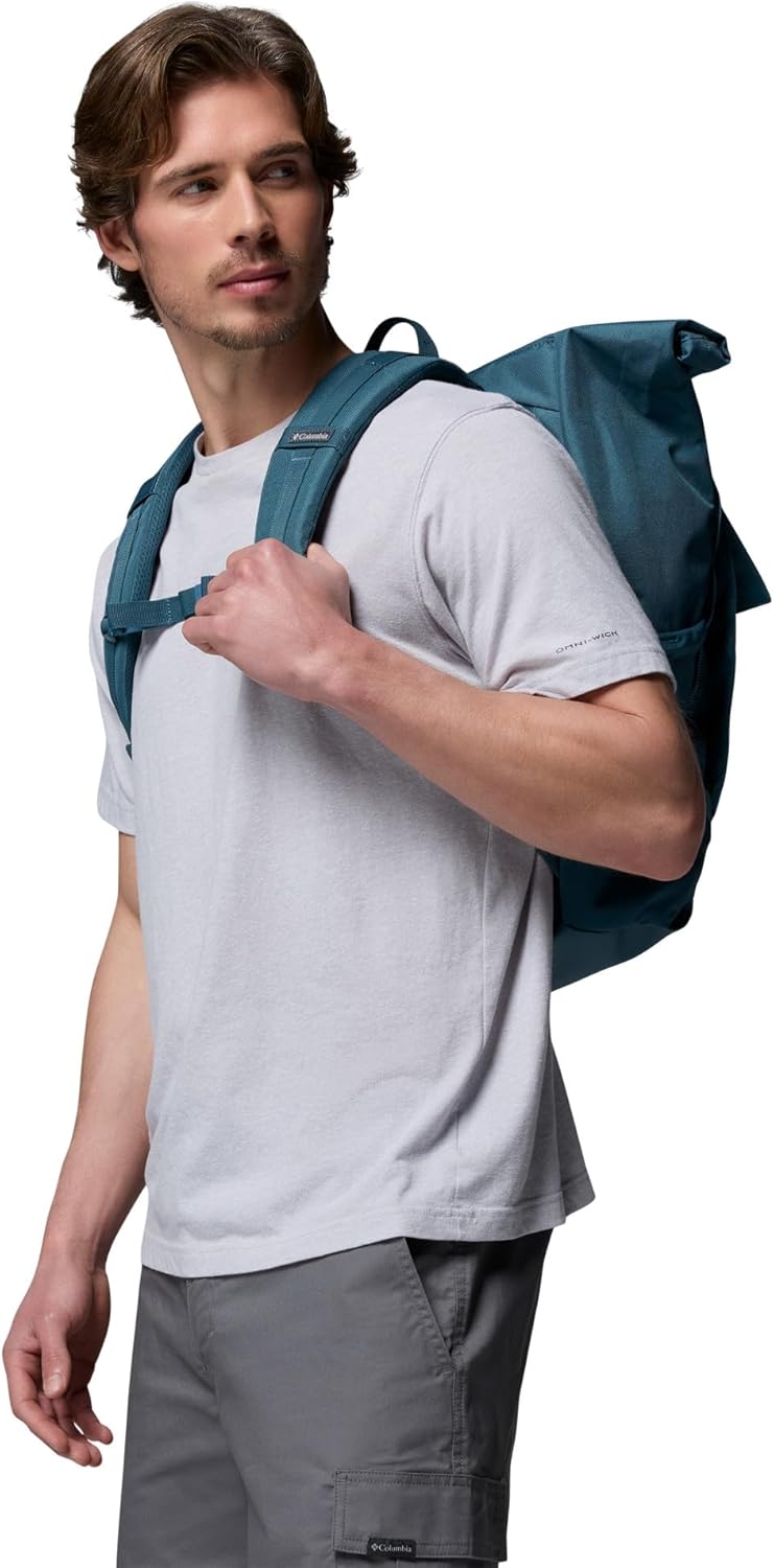 Detalle de Columbia Convey 3 27l zaino rolltop unisex con accesso laterale per laptop