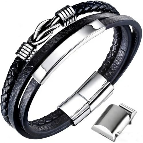 Detalle de Gkmamrg bracelet en cuir homme 22,5 cm