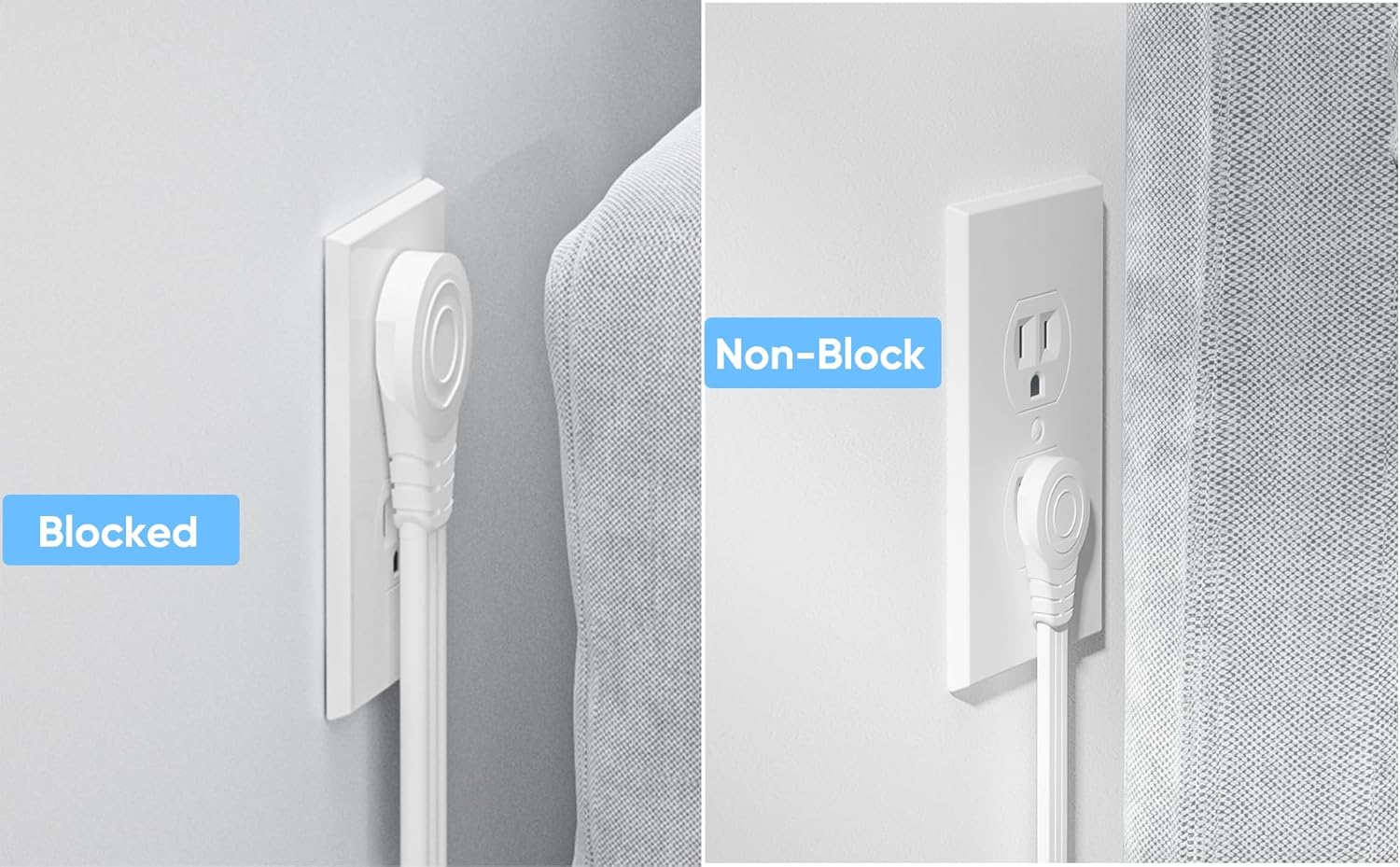 Thumbnail 6 de Olcorife Ultra Thin Power Strip 5ft 🔌