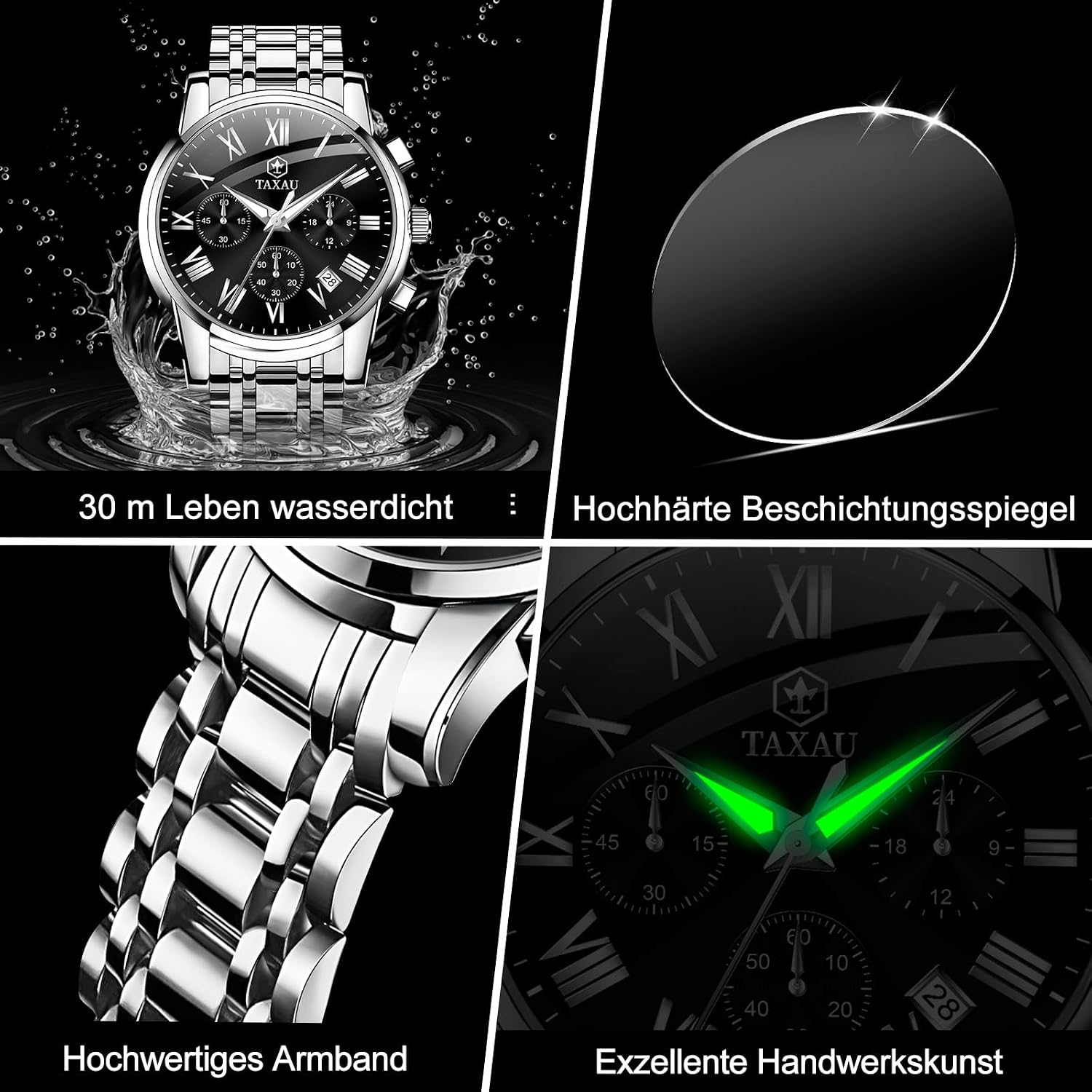 Detalle 1 de Taxau Multifunktionsuhr 42 mm Chronograph