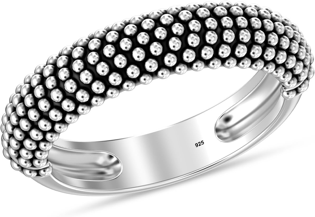 Detalle de LeCalla Stapelbarer Ring 925 Silber