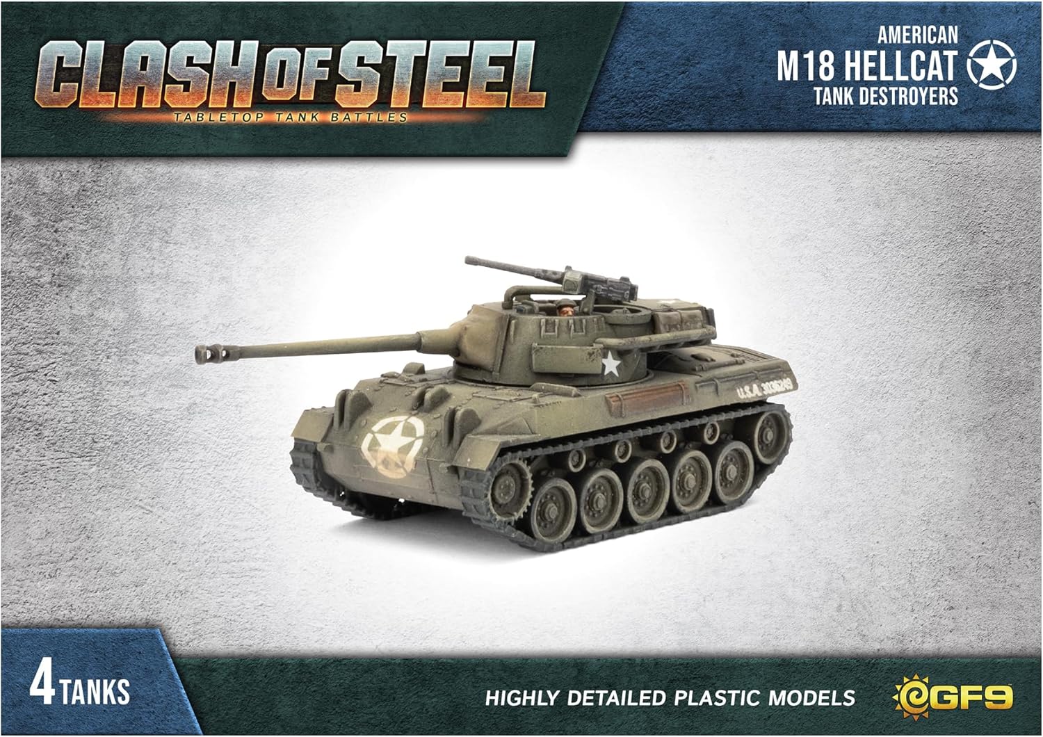 Thumbnail 3 de Gale Force Nine Clash of Steel: American M18 Hellcat Tank Destroyers