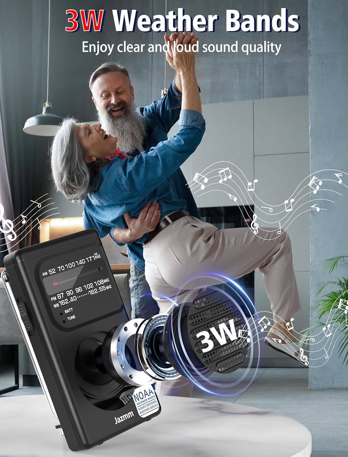 Detalle 2 de Pocket NOAA Weather Radio 3W Speaker