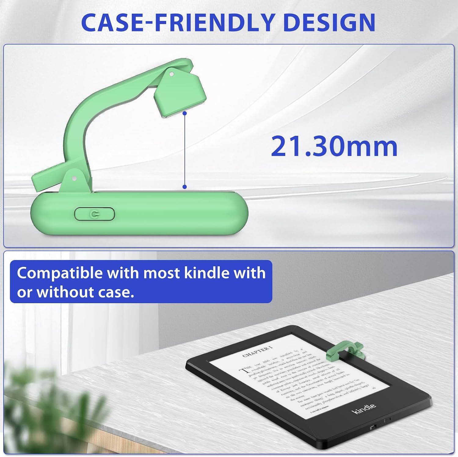 Detalle de Upgraded Remote Control Page Turner Ring for Kindle Paperwhite, Oasis, Scribe, Kobo and more (Green)