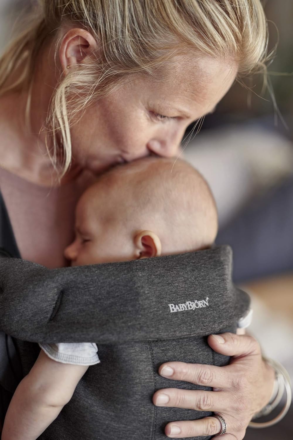 Thumbnail 5 de BabyBjörn Porte-bébé Mini, Jersey 3D – Gris charbon