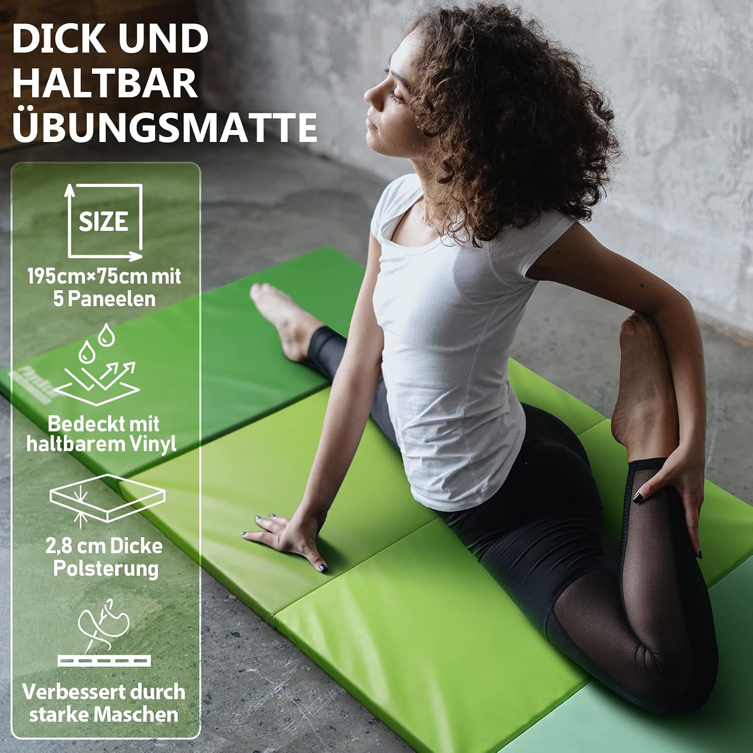 Detalle 2 de PhysKcal Gymnastikmatte 195 cm