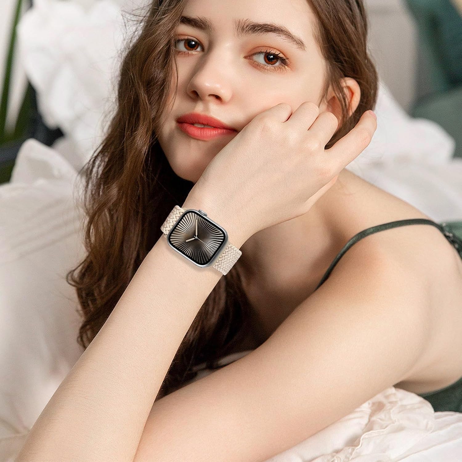 Thumbnail 6 de Magnetic Braided Stretchy Loop for Apple Watch — 38mm to 49mm, Nylon Braided Solo Loop with Magnetic Clasp