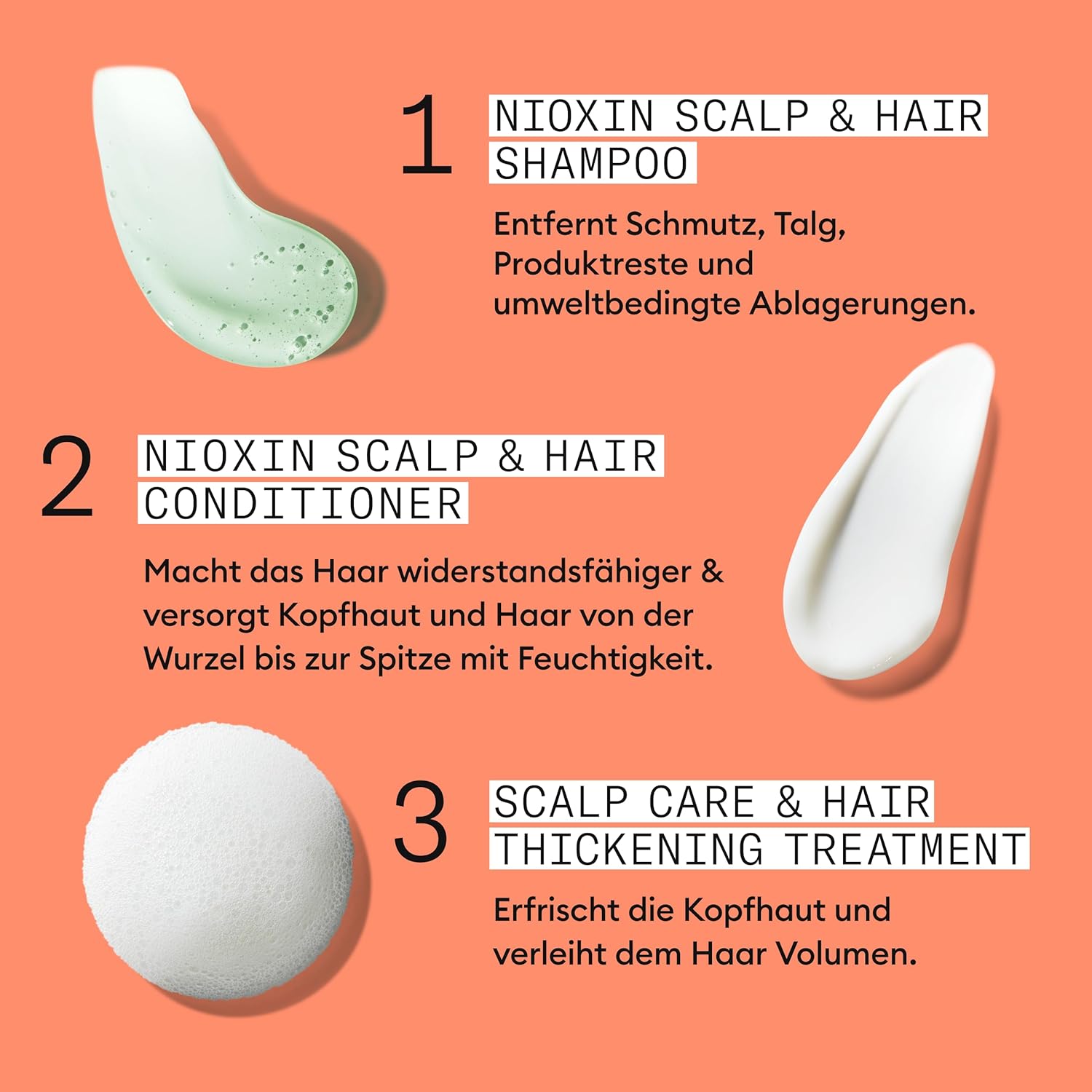 Thumbnail 5 de Nioxin Scalp + Hair System 4: Haarpflege-Set für strapaziertes, sichtbar dünner werdendes Haar mit Biotin, Koffein & Niacinamid
