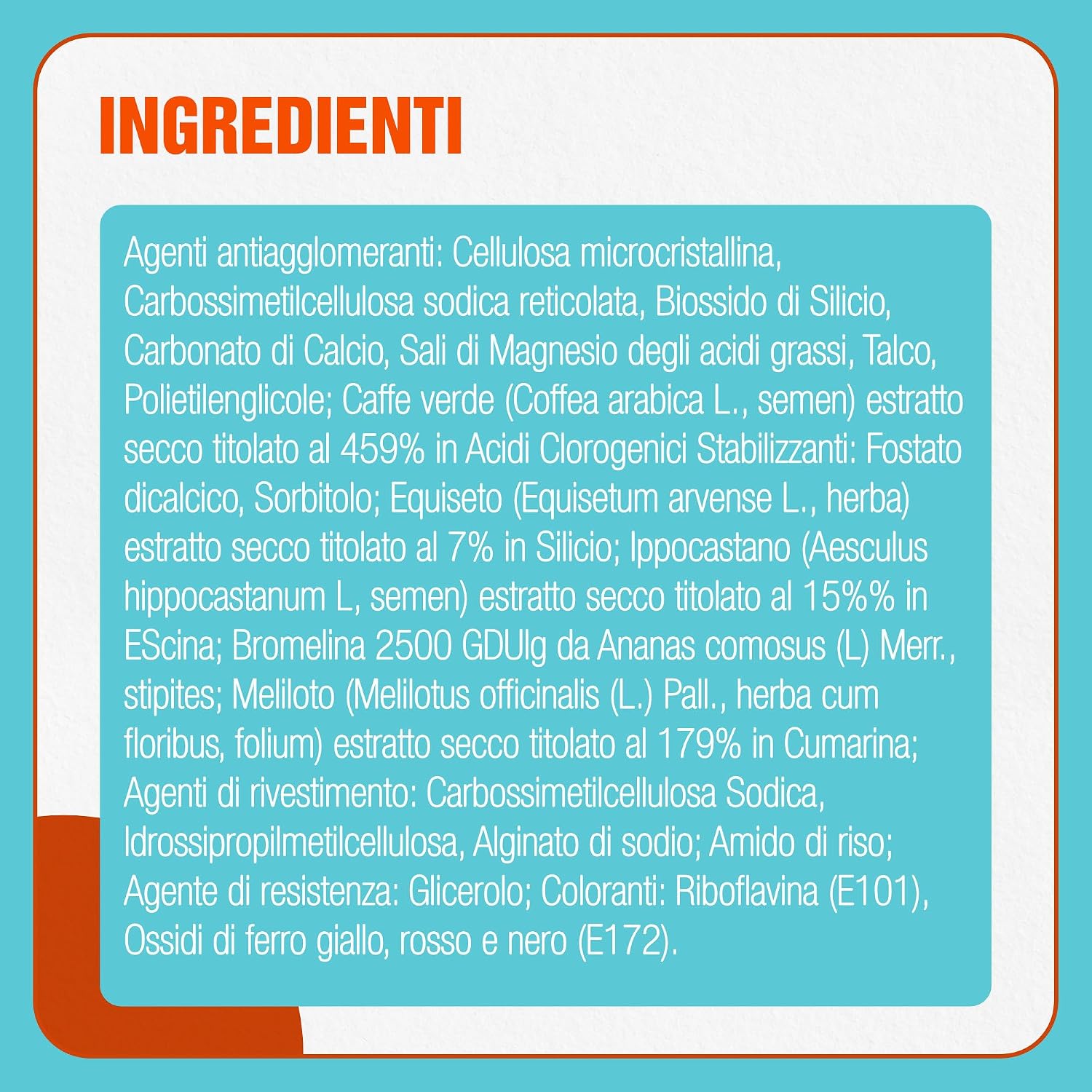 Thumbnail 6 de Fortilase Cell – Integratore alimentare con bromelina, caffè verde, melitolo, ippocastano ed equiseto (30 compresse)