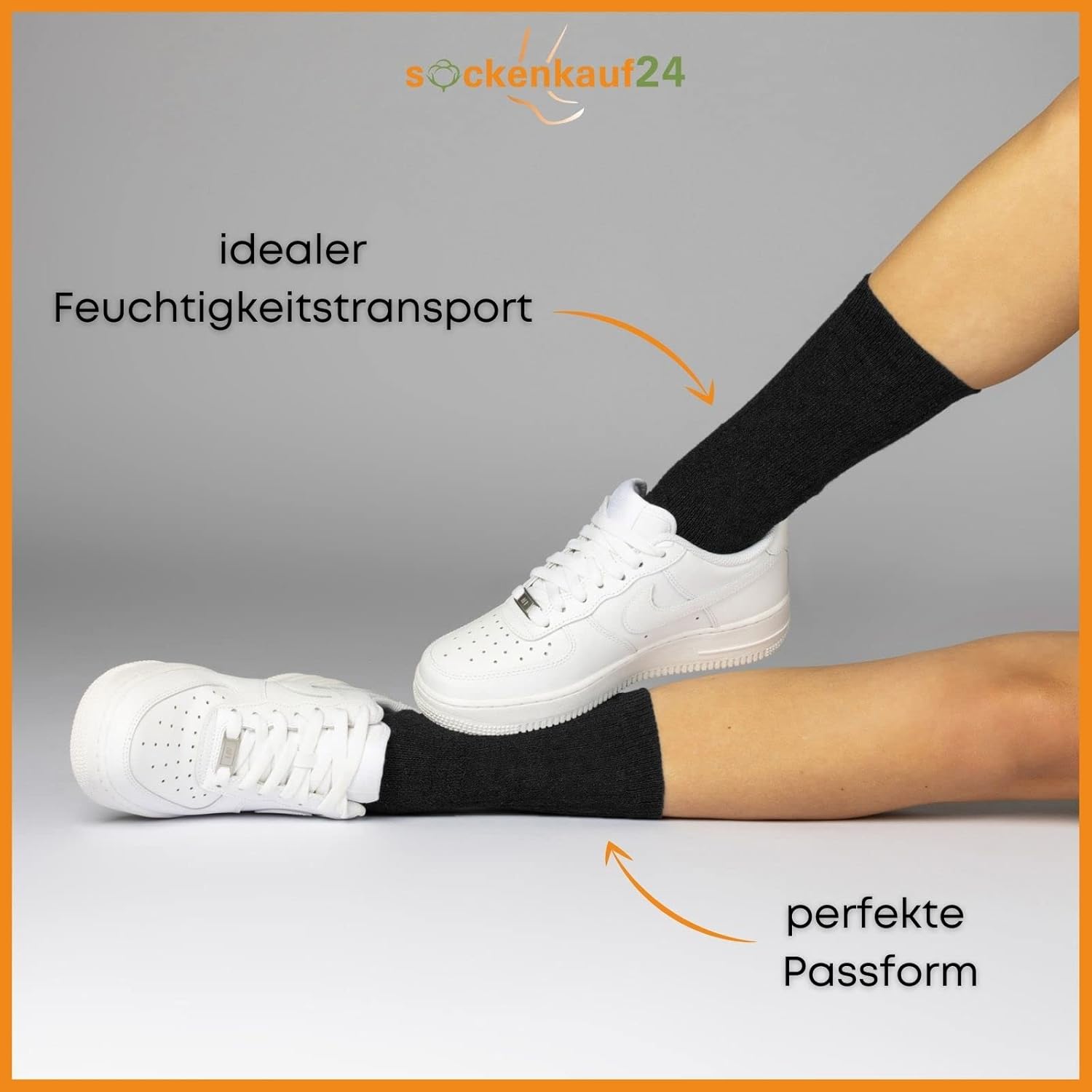 Thumbnail 5 de 10 | 20 | 30 Paar Sportsocken Tennissocken Arbeitssocken aus Baumwolle – Herren & Damen